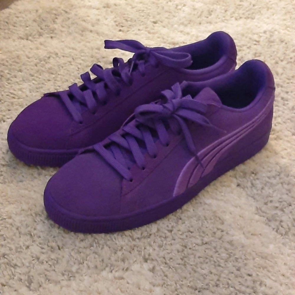 Puma Royal Purple Suede Sneakers